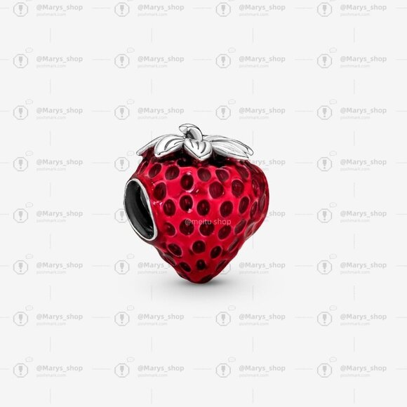 Pandora Seeded Strawberry Fruit Charm|Pendant - Picture 1 of 2